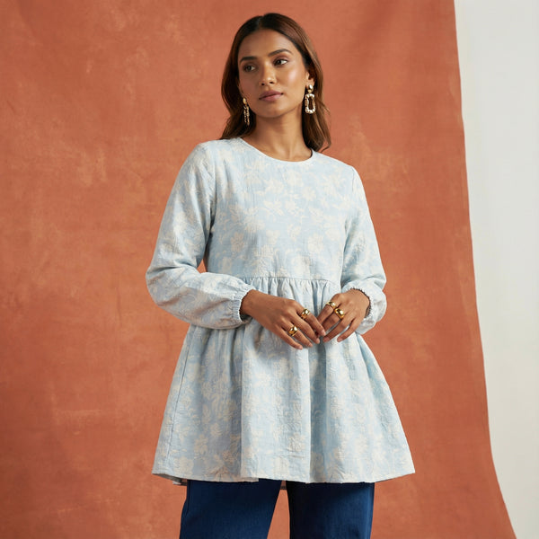 Luna Bloom Textured Tunic